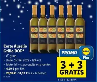 Lidl Corte aurelio grillo dop aanbieding