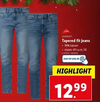 Lidl Tapered fit jeans aanbieding