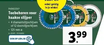 Lidl Toebehoren voor haakse slijper aanbieding