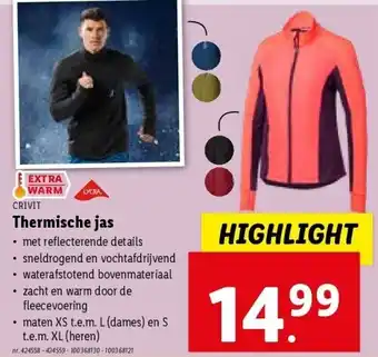 Lidl Thermische jas aanbieding