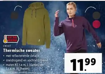Lidl Thermische sweater aanbieding