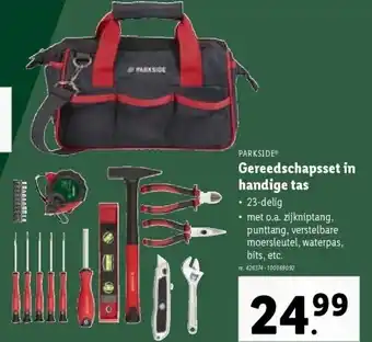 Lidl Gereedschapsset in handige tas aanbieding