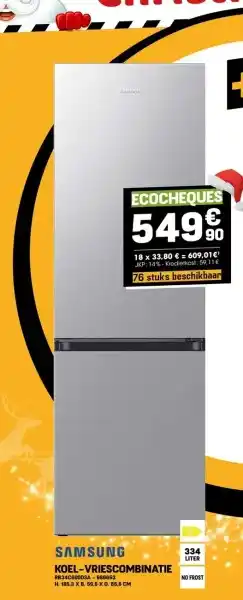 Electro Depot Koel-vriescombinatie aanbieding
