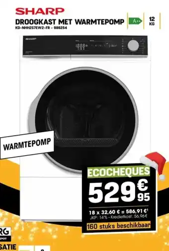 Electro Depot Droogkast met warmtepomp kd-nhh2s7ew2-fr aanbieding