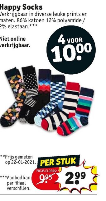 Kruidvat Happy Socks aanbieding