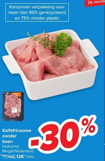 Kalfsfricassee zonder been