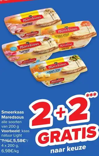 Smeerkaas Maredsous 4x200g