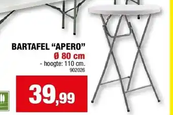 Hubo Bartafel “apero” ø 80 cm aanbieding