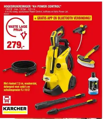 Hubo Hogedrukreiniger “k4 power control” aanbieding
