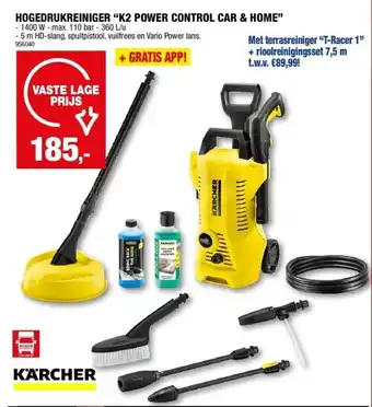 Hubo Hogedrukreiniger “k2 power control car & home” aanbieding