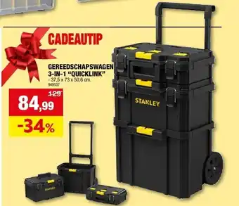 Hubo Gereedschapswagen 3-in-1 “quicklink” aanbieding
