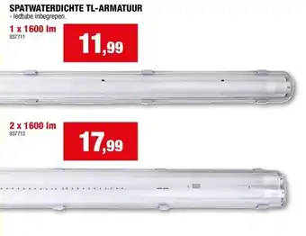 Hubo Spatwaterdichte tl-armatuur 1 x 1600 lm aanbieding