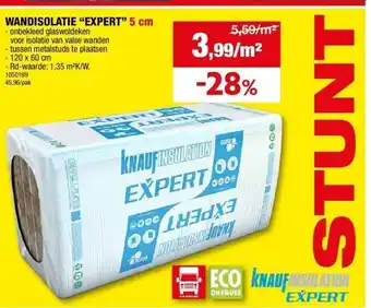 Hubo Wandisolatie “expert” 5 cm aanbieding