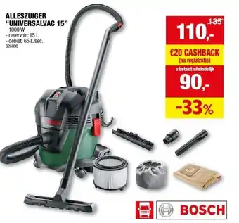 Hubo Alleszuiger “universalvac 15” aanbieding