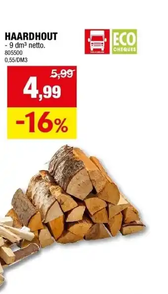 Hubo Haardhout aanbieding