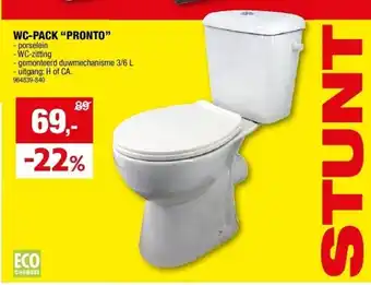 Hubo Wc-pack “pronto” aanbieding
