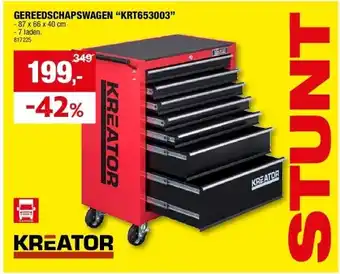Hubo Gereedschapswagen “krt653003” aanbieding