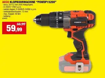 Hubo Accu klopboormachine “powdp15200” aanbieding