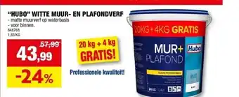 Hubo “hubo” witte muur- en plafondverf aanbieding