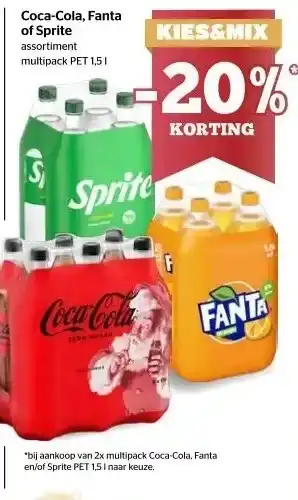 Spar Coca-cola, fanta of sprite aanbieding
