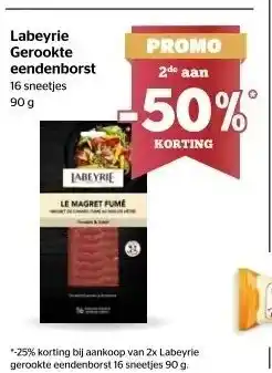 Spar Labeyrie gerookte eendenborst aanbieding