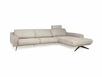 Deba Meubelen Hoekzetel ZILVANO met pocket comfort+ en designpoot Lichtgrijs aanbieding
