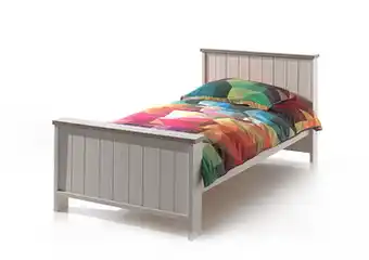 Deba Meubelen Bed YORK - Lariks & Crystal Oak Beige Beige aanbieding