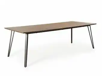 Deba Meubelen Tafel met V-poot - Eiken Brownwash Hout aanbieding
