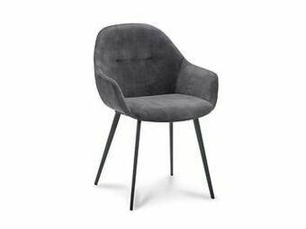 Deba Meubelen Armstoel TAYLOR - Antraciet velvet Grijs aanbieding