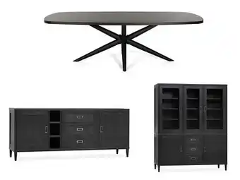 Eetkamer MIKE - Zwart Zwart