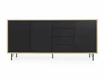 Dressoir FLOW - Eik/Zwart Zwart