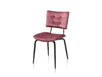 Deba Meubelen Eetkamerstoel MANOU - Burgundy red Rood aanbieding