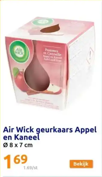 Air Wick geurkaars Appel Pralines en Kaneel 8 x 7cm
