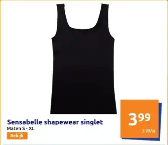 Action Sensabelle shapewear singlet Maten S-XL aanbieding