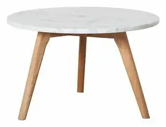 Deba Meubelen Salontafel WHITE STONE - Marble Wit aanbieding