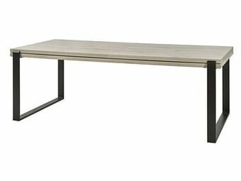 Deba Meubelen Uitschuiftafel BELLUNO - Millenium Oak Light Grey Hout aanbieding