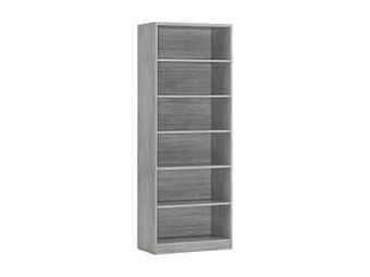 Boekenrek SPACIO - Grijze eiklook Grijs
