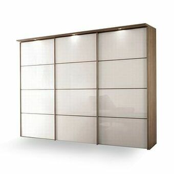 Deba Meubelen Schuifdeurkast SINFONIE PLUS - Alpinewit/sonoma eik Glas aanbieding