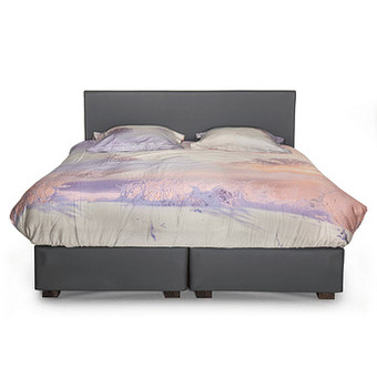Deba Meubelen Toonzaalmodel: Boxspring incl. matras & Topper ORLANDO Taupe aanbieding