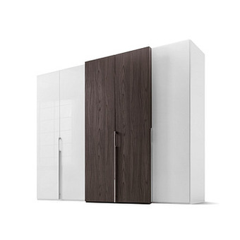 Deba Meubelen Kleerkast Concept Me 230 - Wit/bruin Wit aanbieding