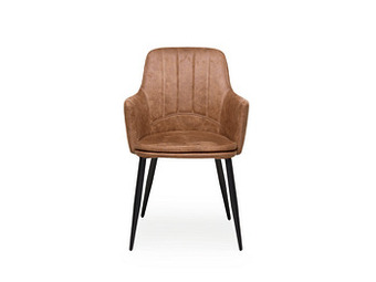 Armstoel DALMA - Softyl Cognac Bruin