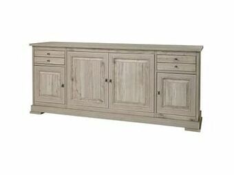 Dressoir KENT (gemonteerd) medium - Licht grijs Hout