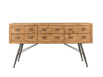 Deba Meubelen Kast dressoir SIX - Fir Wood Antique Finish Hout aanbieding