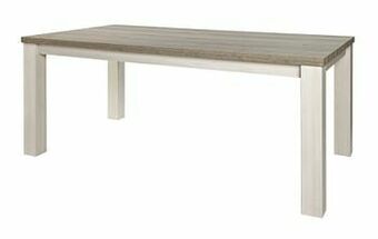 Deba Meubelen Eetkamertafel YORK - Lariks & Crystal Oak Beige Hout aanbieding