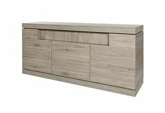 Deba Meubelen Dressoir ETNA small - Millenium oak light grey Hout aanbieding