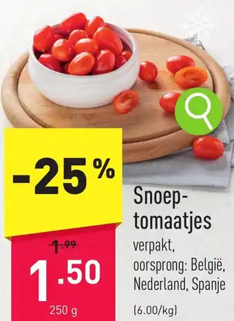ALDI Snoeptomaatjes 250g aanbieding