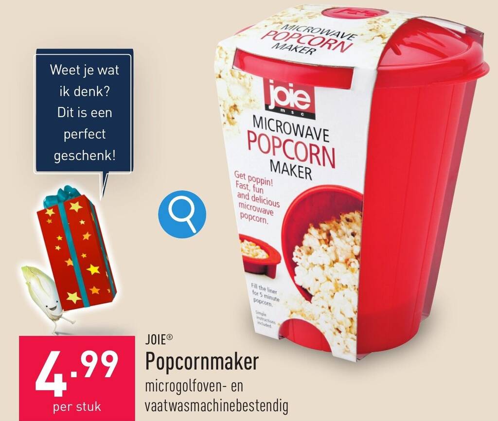 JOIE Popcornmaker promotie bij ALDI