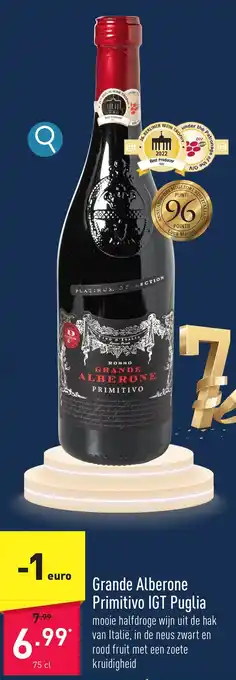 ALDI Grande Alberone Primitivo IGT Puglia aanbieding
