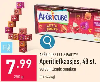 APÉRICUBE LET'S PARTY Aperitiefkaasjes, 48 st. 250g