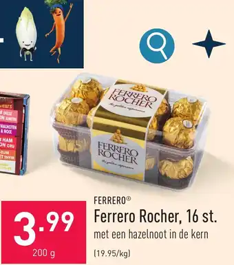 ALDI FERRERO Ferrero Rocher, 16 st. 200g aanbieding